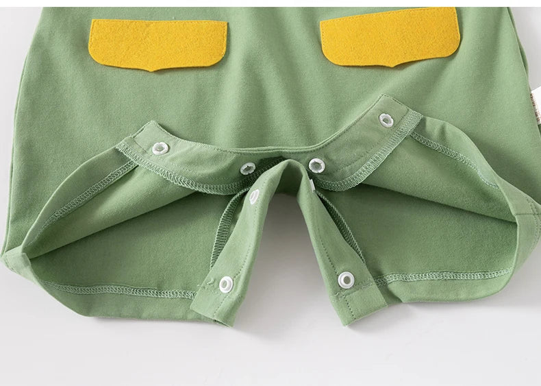 Baby summer clothes short-sleeved jumpsuit baby summer clothes for boys newborn girls summer clothes cute thin crawling clothes