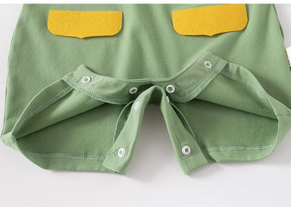 Baby summer clothes short-sleeved jumpsuit baby summer clothes for boys newborn girls summer clothes cute thin crawling clothes