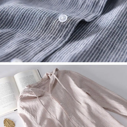 Men Summer Shirt Sun Anti UV Long Sleeve Hooded Drawstring Single breasted Soft Loose Breathable Cardigan Coat Top