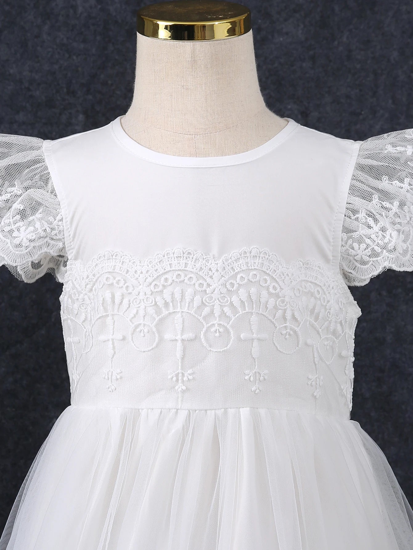 Girls' Stylish Summer Dress Princess Dress Flower Girl Dress New Mesh Dress