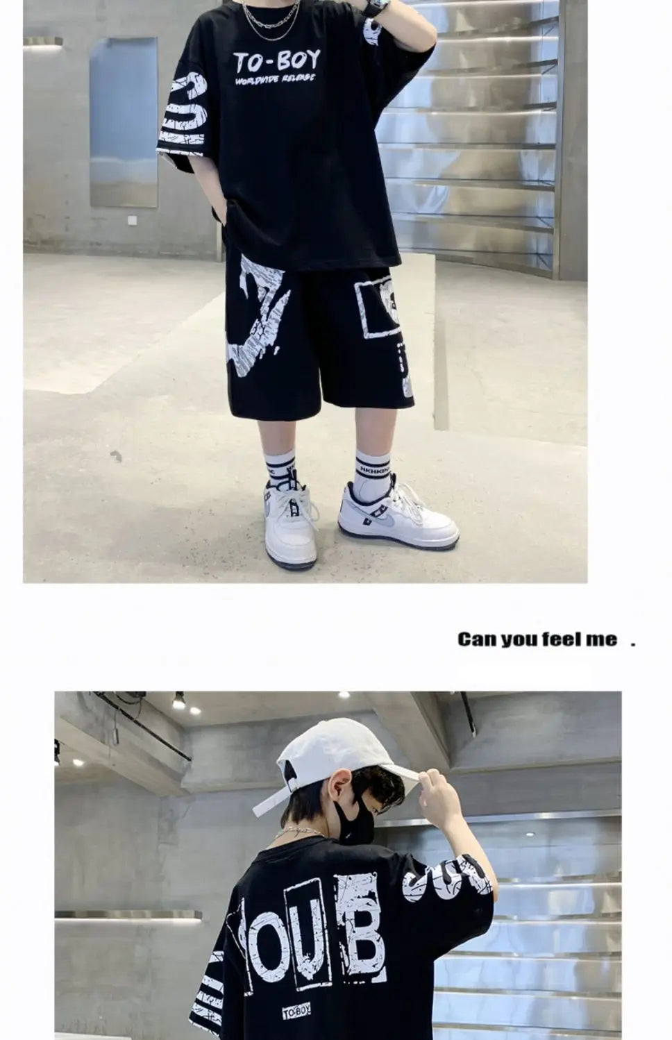 Boys Summer Trendy Casual Sports 2pcs T-shirts+Pants Suits 3-14 Years Teenage Boys Hip Hop Style Fashion Outfits Clothes Sets