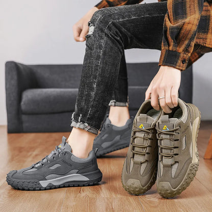 Men's casual sports shoes, soft sole with anti-slip properties, safety shoes for work in the outdoors, outdoor work and leisure