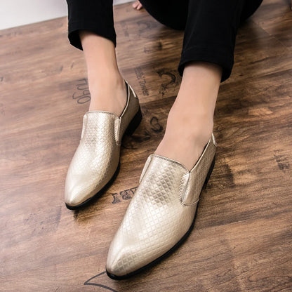 Shoes for men shoes leather shoes business dress shoes all-match casual shock-absorbing wear-resistant footwear large size