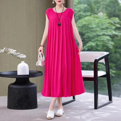 New Fashion Summer Dress For Women Sundress 2025 Casual short sleeve dress Print Female O-Neck Robe Oversize Bohemian dresses