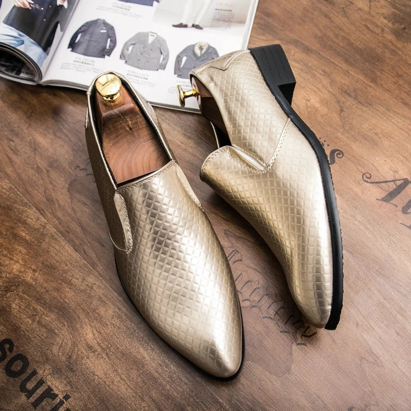 Shoes for men shoes leather shoes business dress shoes all-match casual shock-absorbing wear-resistant footwear large size