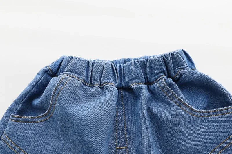 Boys' summer clothing 2025 new style summer new style baby shirt short sleeved two-piece set children's summer clothes