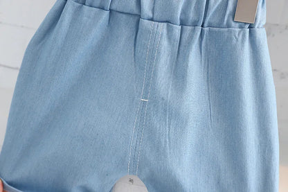 Boys Summer Children Vest Set New Boys Clothes Baby Cartoon Bear Sleeveless T-shirts Shorts 2pcs Casual Sport Sets