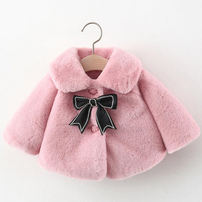 Winter Baby Girl Clothes Windproof Warm Toddler Cotton Coat New Born Korean Style Jacket For Girls Infant Overalls Kids Wear