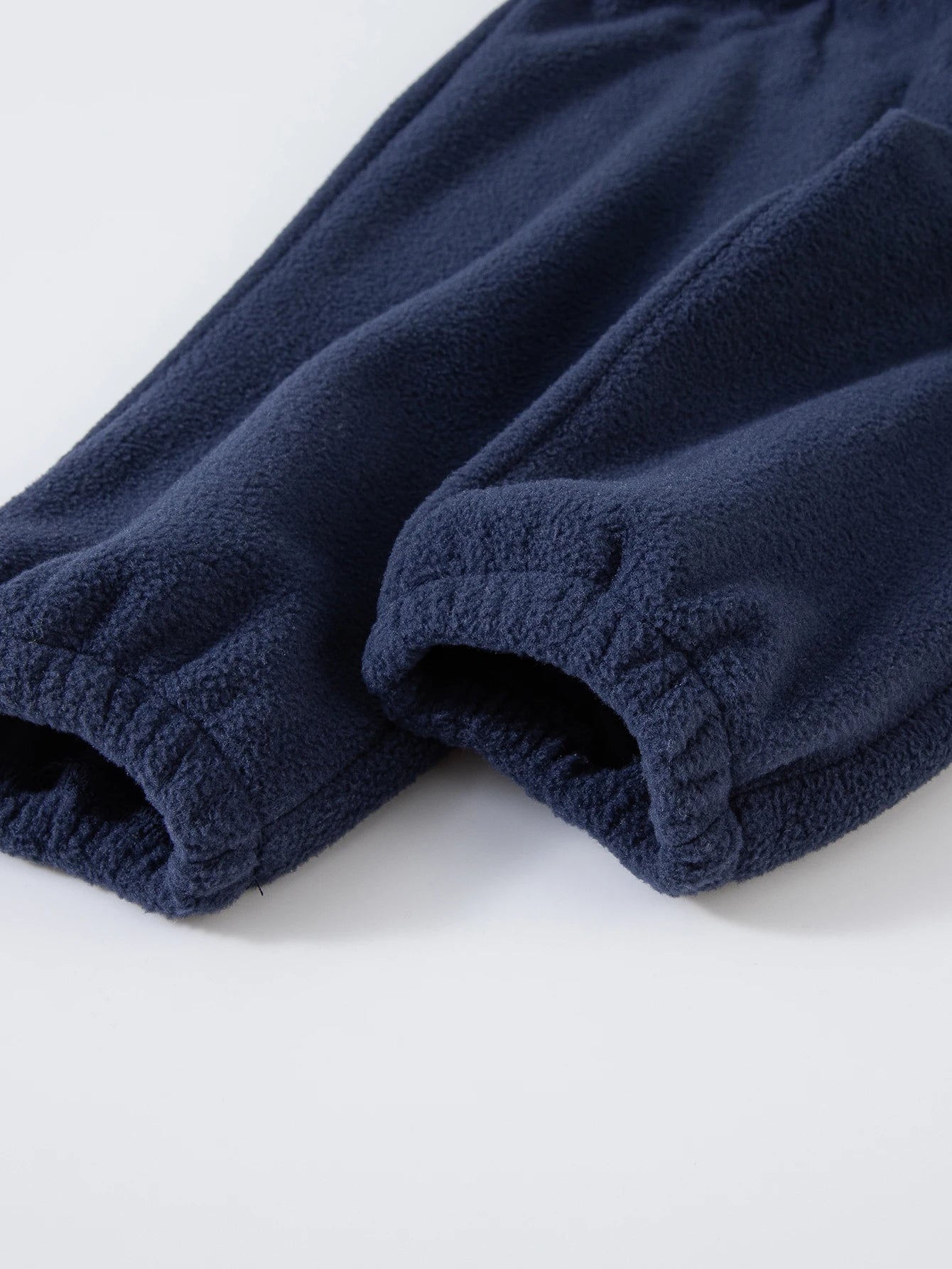 Girls Winter Casual Outfit Solid Color Fleece Thickened Hoodie Pants Clothes Set Half-Zip Children Sweater Sets