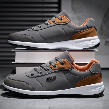 2025 Men Shoes Spring Autumn Waterproof Walking Sneakers Leisure Male Leather Sports Shoes Non-Slip Footwear Tennis for Men