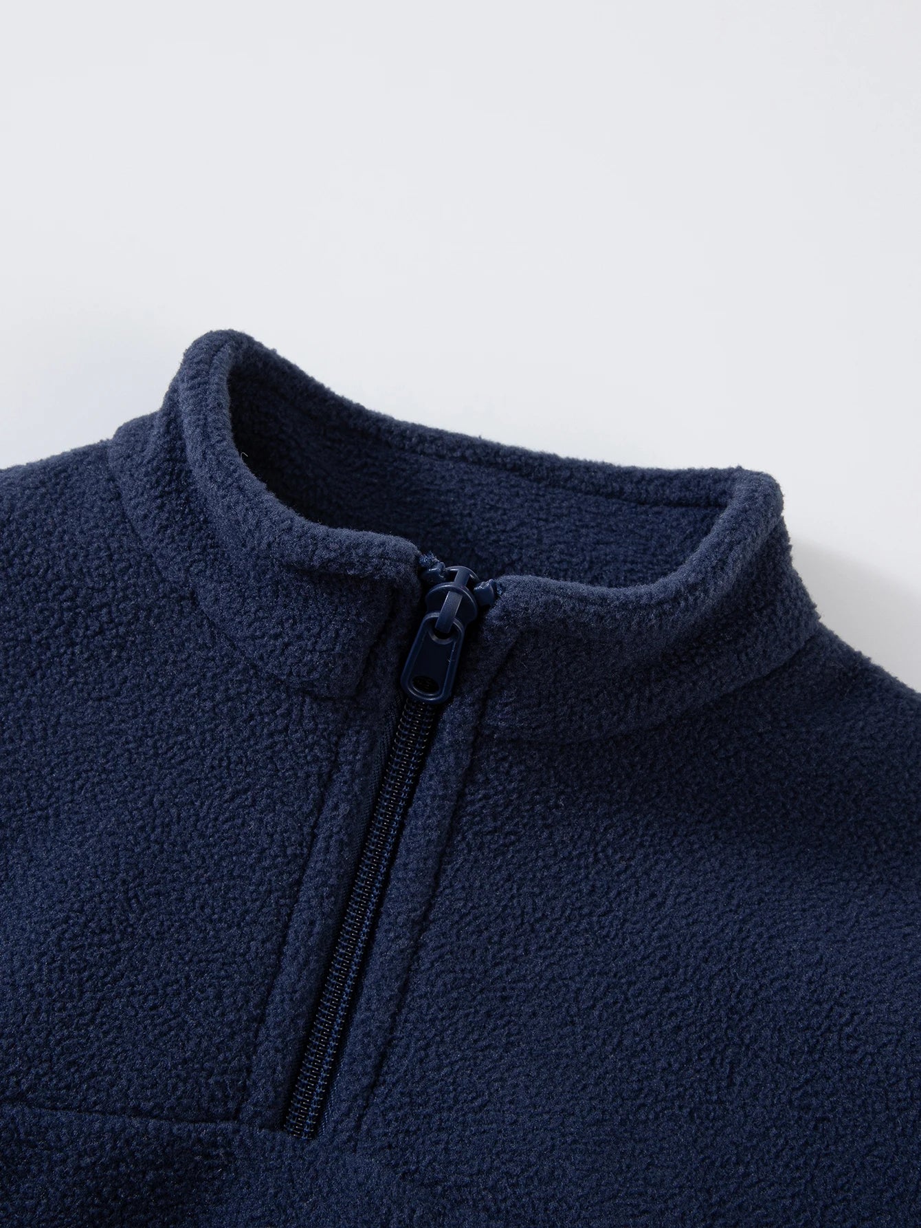 Girls Winter Casual Outfit Solid Color Fleece Thickened Hoodie Pants Clothes Set Half-Zip Children Sweater Sets