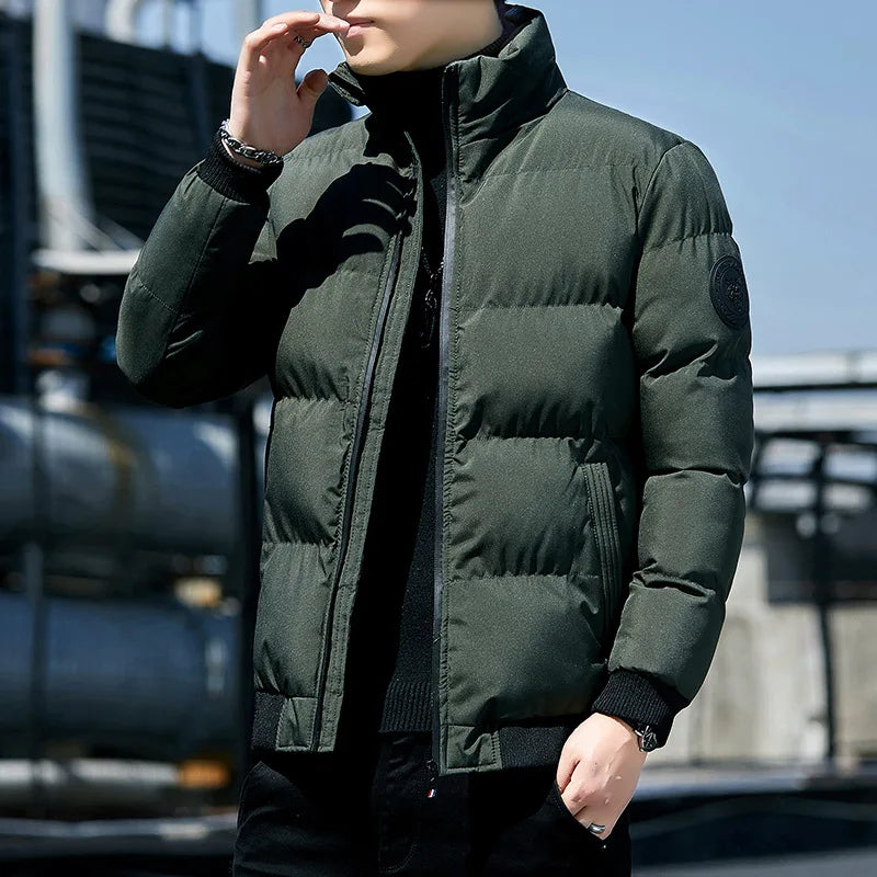 2025 New Cotton-padded Men's Winter Padded Men's Winter Padded Padded Jacket With Cashmere Thickening Korean Version Coat