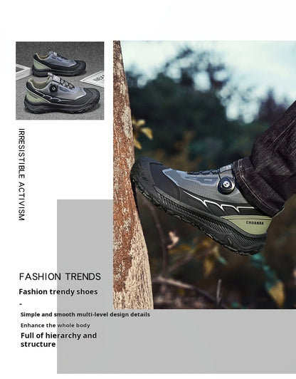 2025 New Men's Shoes Work Sports Shoes Fashionable Casual Shoes Comfortable Multi-functional Low Top Shoes Outdoor Hiking Shoes