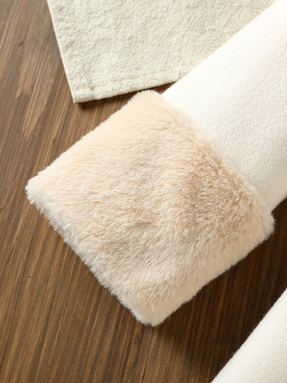 Girls Jackets Children Elegant Fur Collar Coats Kids Single Breasted Tweed Coats Toddler Autumn Winter Clothes 2-6Y Fashion Warm