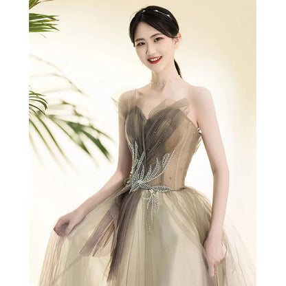 Summer Sexy Evening Dresses Backless Sleeveless Simple Floor-Length Vestidos Formal Sequines Prom Gowns