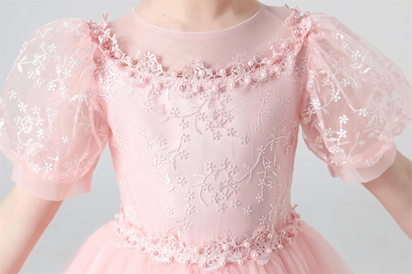 Baby Girls Party Dresses Elegant Kids Wedding Prom Gown Flower Girl Children Birthday Ceremony Princess Dress For Girl Clothes