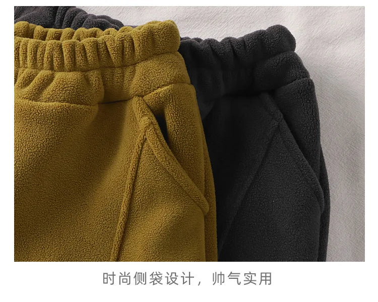 Baby Girls Boys Clothes Set Kids Coat+Pant 2pcs Outfit Toddler Fleece Costume 2024 Autumn Winter Children's Clothing Casual