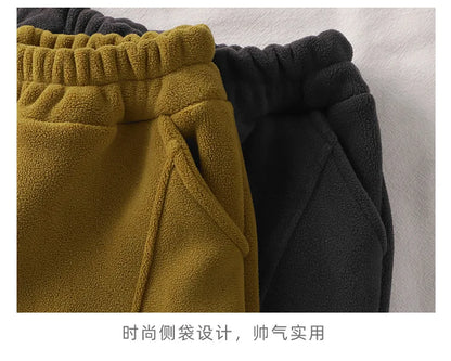 Baby Girls Boys Clothes Set Kids Coat+Pant 2pcs Outfit Toddler Fleece Costume 2024 Autumn Winter Children's Clothing Casual