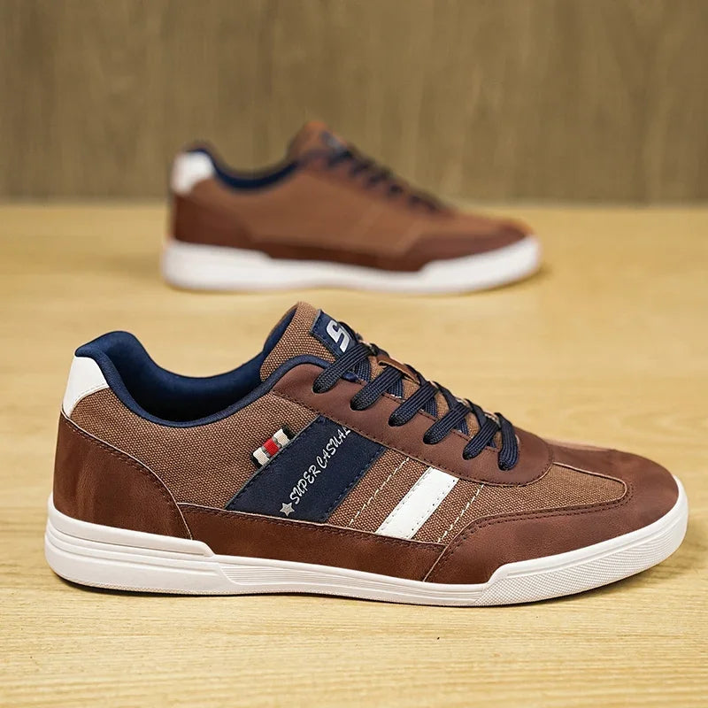 Men Shoes New 2025 Flats Walking Leather Casual Shoes Men Barefoot Wide-toed Shoes Wider Toe Casual Sneakes Large Size 47 48