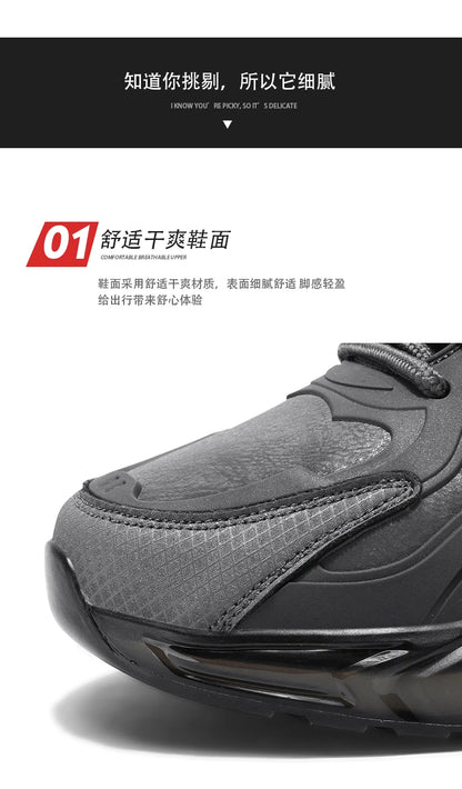 Men Shoes 2025 Casual Walk Air Cushion Marathon Breathable Lightweight Women's Comfortable Athletic Nonskid Sneakers