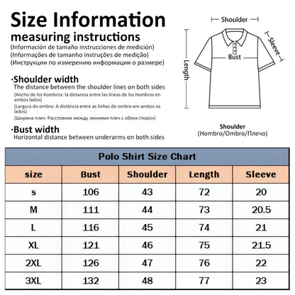 Summer T Shirts for Men 2024 Short Sleeve Men's Clothing Collar 3D Printing Plain Shirt Striped Polo Tees Fashion Pullover Tops