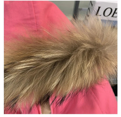 Winter clothing for girls with plush cotton coats, thickened pies for baby girls, overcoming 2025 new children's cotton jackets