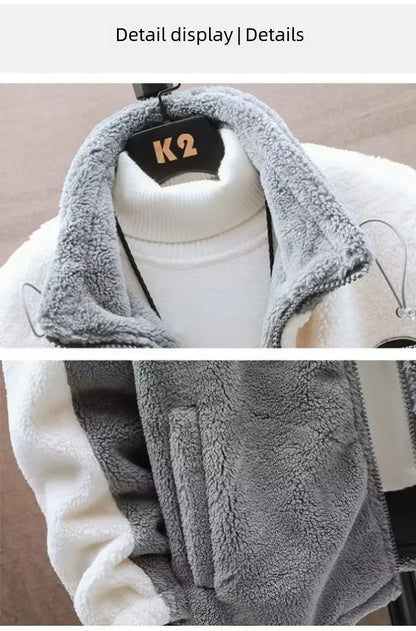 Winter Jackets New Men's Winter Sherpa Lined Jacket Heavy Duty Thermal Warm Fleece Coat Windproof Outdoor Work Jacket Hooded