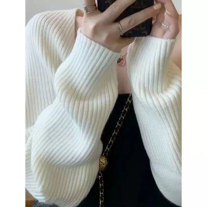 Sweater Women 2025 Fashion Autumn temperament knitted cardigan shawl small camisole strap loose thin Cardigan Women XMM2315