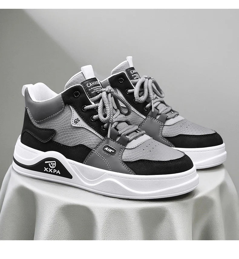 Men's Shoes - New 2025 Autumn/winter Style, Fashionable, Versatile, Casual, Trendy, Simple, Anti-slip, High-top Canvas Shoes