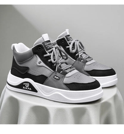Men's Shoes - New 2025 Autumn/winter Style, Fashionable, Versatile, Casual, Trendy, Simple, Anti-slip, High-top Canvas Shoes