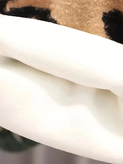 Girls' Sweater Winter Clothing New Trendy Autumn and Winter Style for Older Children, Fleece-Lined and Thickened