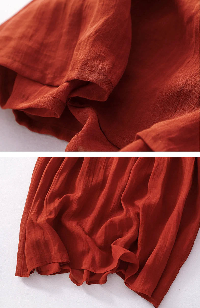 Summer New Dresses for Women LOOSE Embroidery Vintage Dress Streetwear Long Dresses Women Clothing Robe O-Neck White Dress