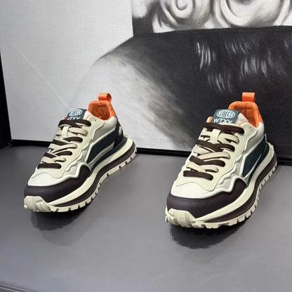 Men's Sneakers Shoes for Men Platform Sports Shoes Sports and Leisure Casual Sneaker Non-slip Fashion Wear-resistant Loafers