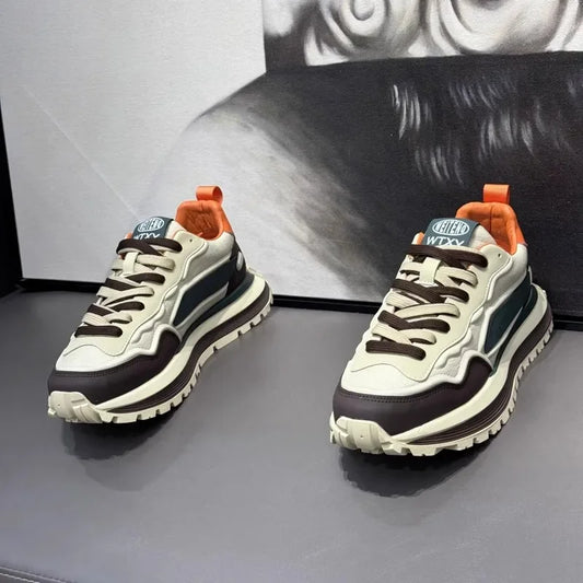 Men's Sneakers Shoes for Men Platform Sports Shoes Sports and Leisure Casual Sneaker Non-slip Fashion Wear-resistant Loafers