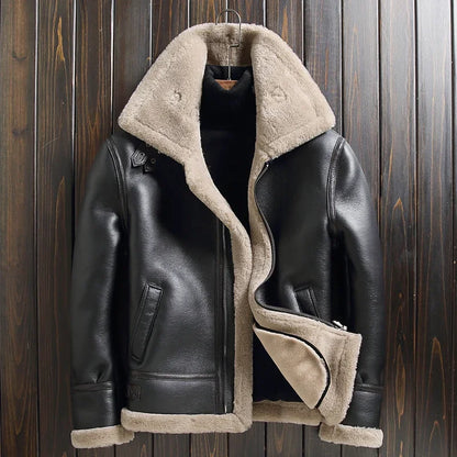 2023 New Winter Jackets for Men Wool Real Fur Coat Men's High-end Thickened Warm Lamb Fur Jacket Male Clothing M-6XL Casaco FCY