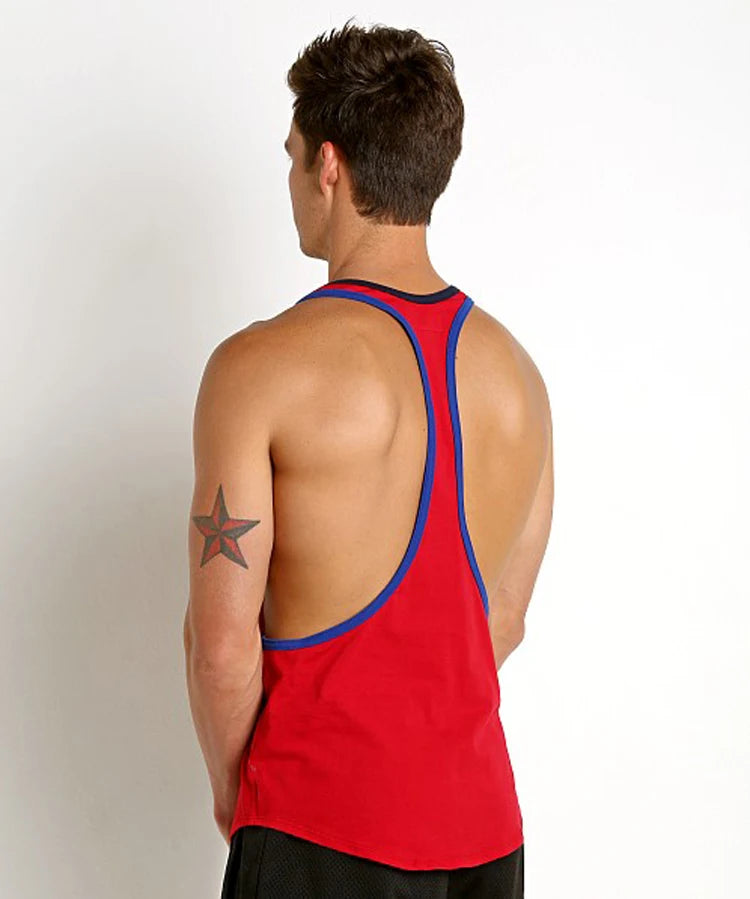 Summer Men's Clothing  Beach Vest Sports Fitness  Strong And Handsome  Pure Cotton  Plus-Size bxt-134544