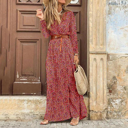 Long Dress for Women 2025 Summer Beach Bohemian Dresses Vestido Casual Robe Female Clothing Y2K Floral Skirt Elegant Maxi Dress