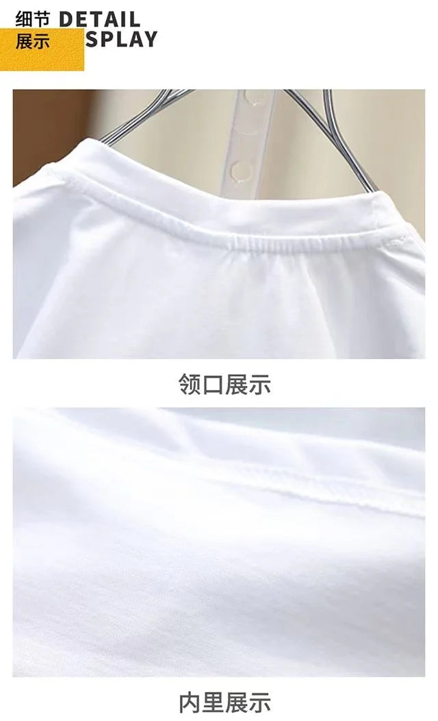 Boys Summer Clothing Set 2024 New Handsome Children's Short Sleeved Clothes Trendy Baby T-shirt Jeans Thin Two-piece Set