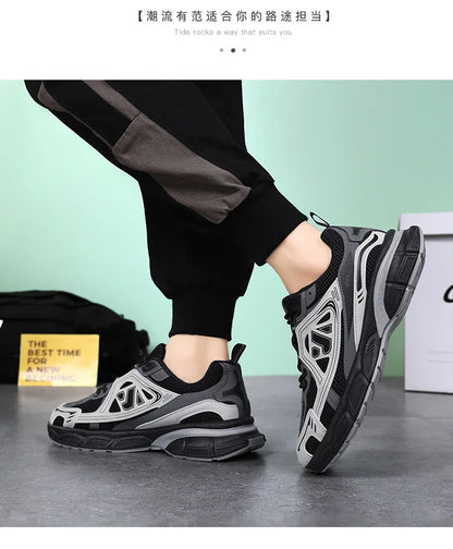 Men's Shoes Fashion Outdoor Casual Shoe Lace Up Platform Sneakers Comfort Running Shoes for Men Training Shoes Tenis Masculino