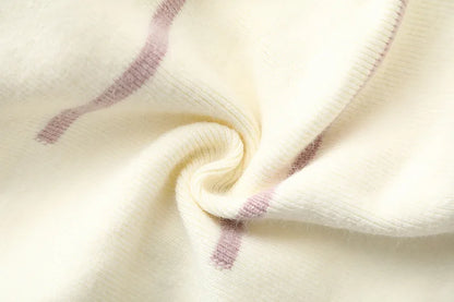 Girls' Sweater Skirt Sweaters Long Dress2025Autumn and Winter New Bow Sweet Princess Dress