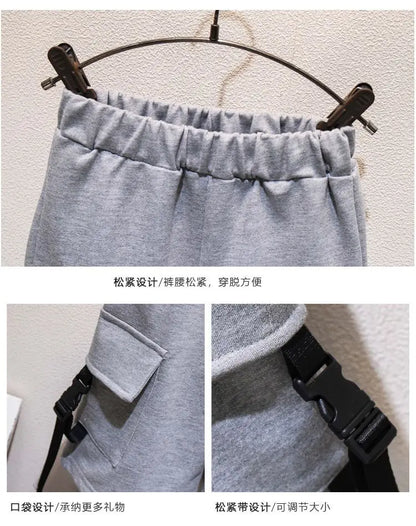 Kids Boys Summer Suit New Fashion Children's Baby Handsome Short Sleeve Top Shorts 2-Piece Boys' Casual Clothing Set