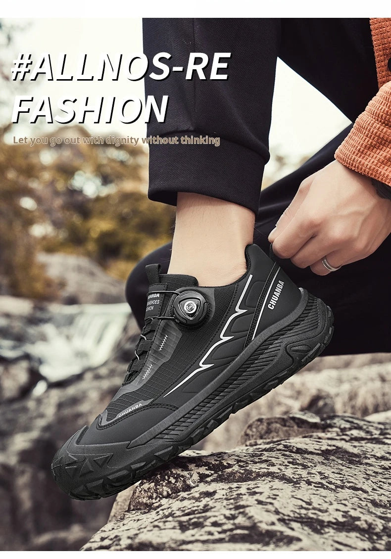 2025 New Men's Shoes Work Sports Shoes Fashionable Casual Shoes Comfortable Multi-functional Low Top Shoes Outdoor Hiking Shoes