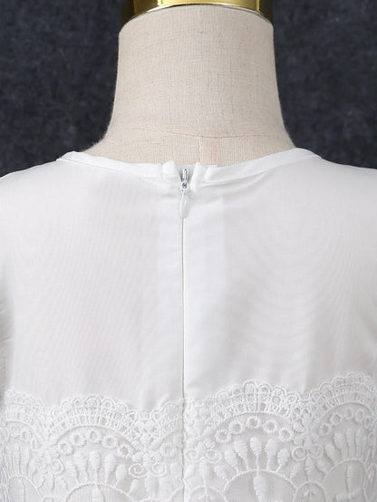 Girls' Stylish Summer Dress Princess Dress Flower Girl Dress New Mesh Dress