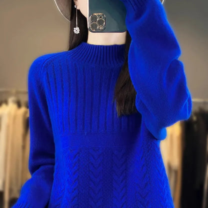 Winter Clothes Woman Top Round Neck Soft Warm Pullover Women's Sweater New Autumn Long Sleeve Knitwear Pull Female Clothing