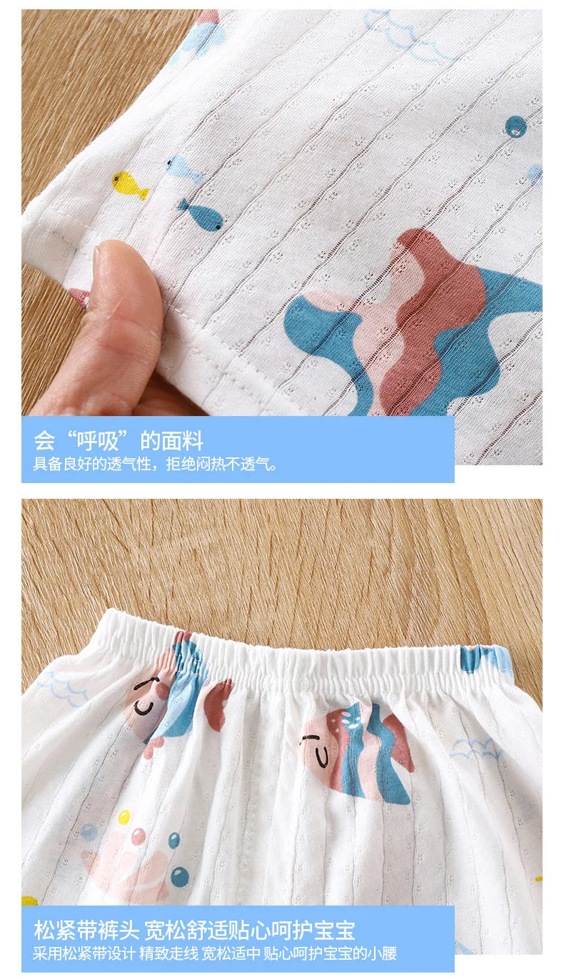 Summer toddler kids boys girls clothes sets for boys girls children clothing casual sports sets pyjamas sleeping pants