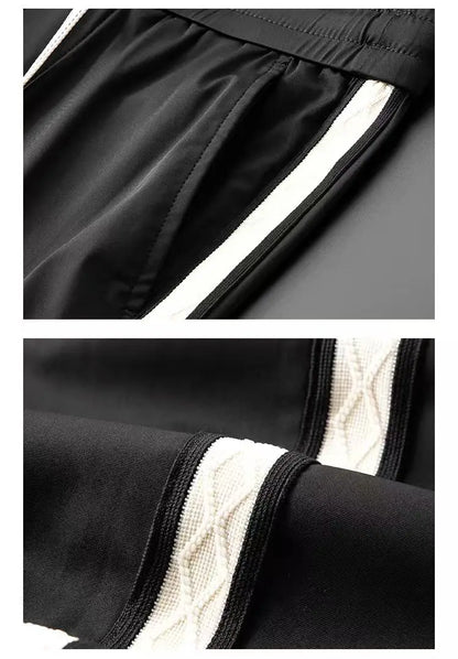 Summer Men's Casual Sportswear Set, Summer Fashion 2-Piece co ord set With Short Sleeve T-Shirt & Side Stripe Pants