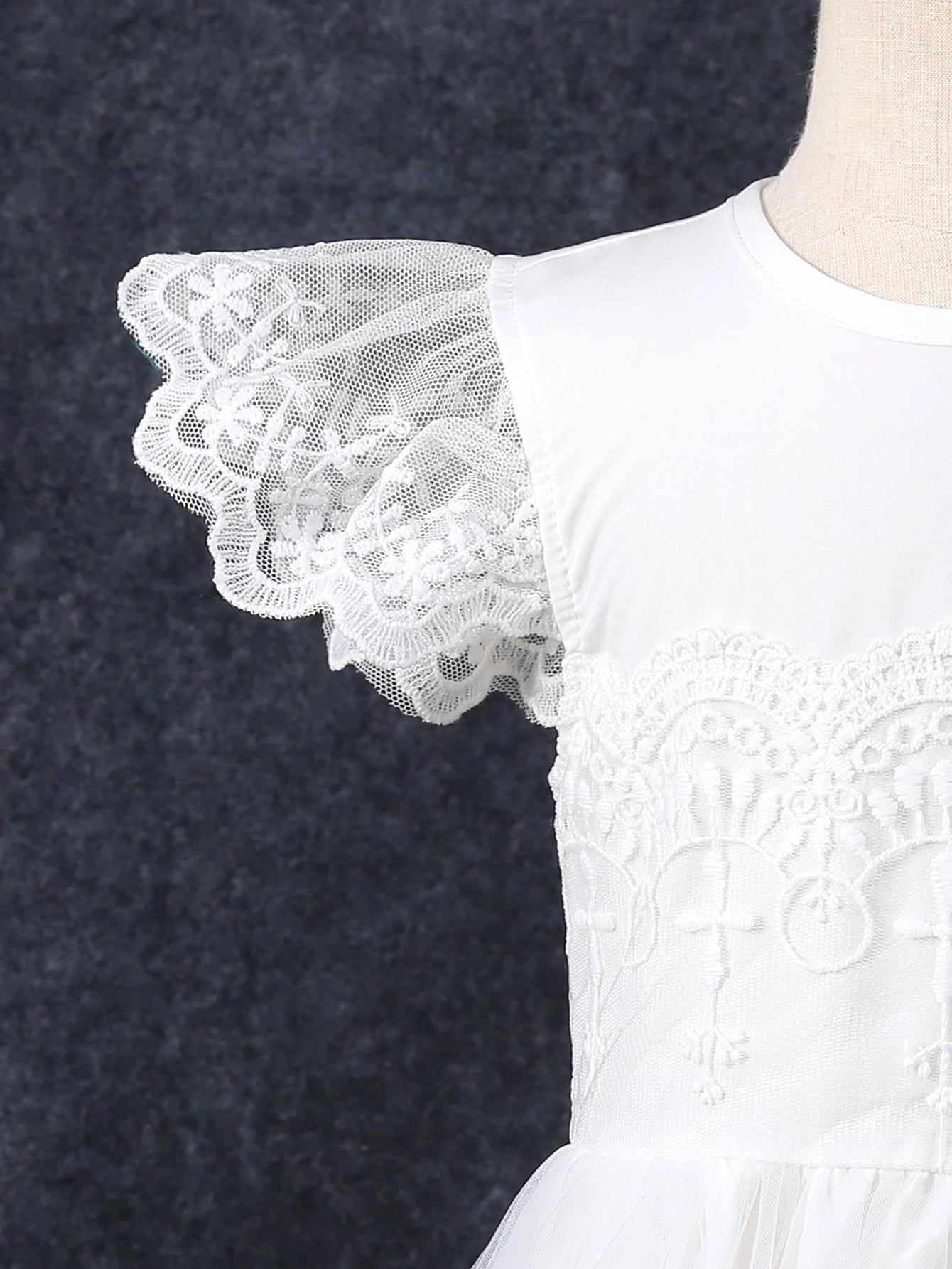 Girls' Stylish Summer Dress Princess Dress Flower Girl Dress New Mesh Dress