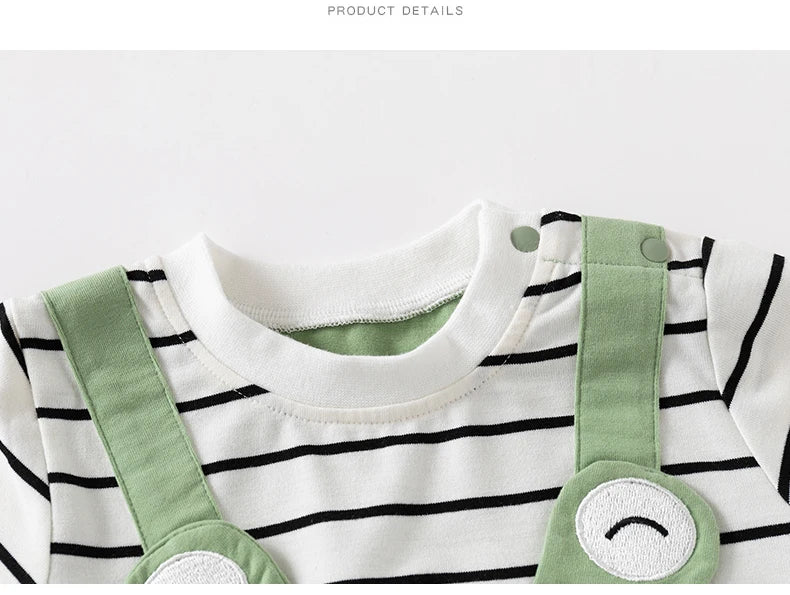 Baby summer clothes short-sleeved jumpsuit baby summer clothes for boys newborn girls summer clothes cute thin crawling clothes