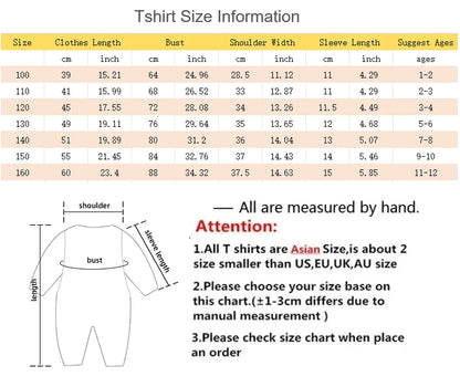 Boys Girl Summer Short Sleeve Children T-shirt Cartoon Birthday Digital Print Breathable Baby Tee Tops Y2k Kawaii Kids Clothing