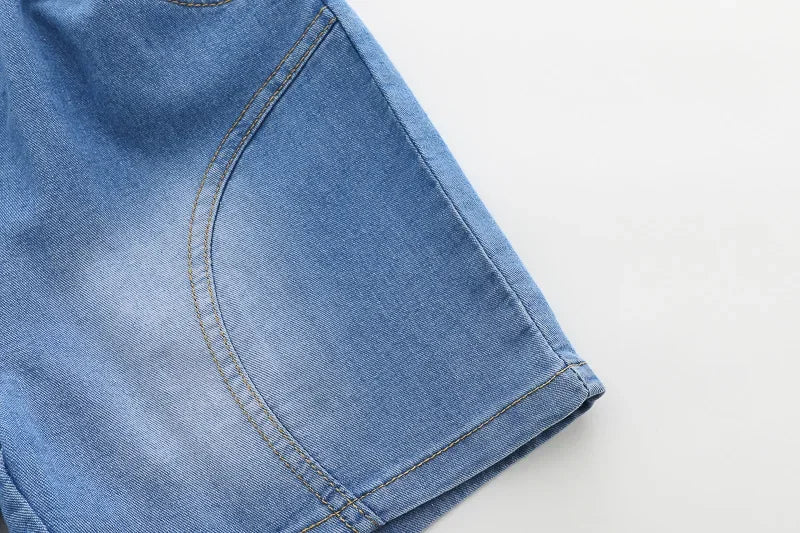 Boys' summer clothing 2025 new style summer new style baby shirt short sleeved two-piece set children's summer clothes